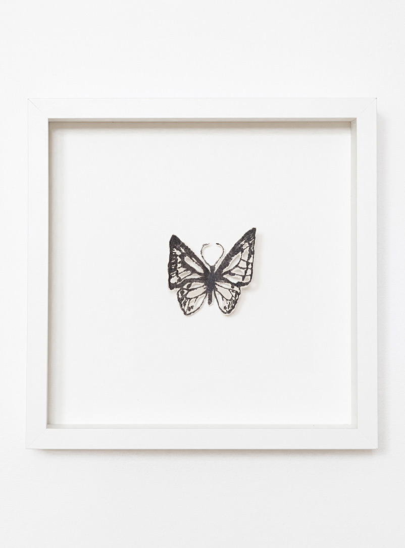 Tania Love White Butterfly III wall art 10.75 x 10.75 in