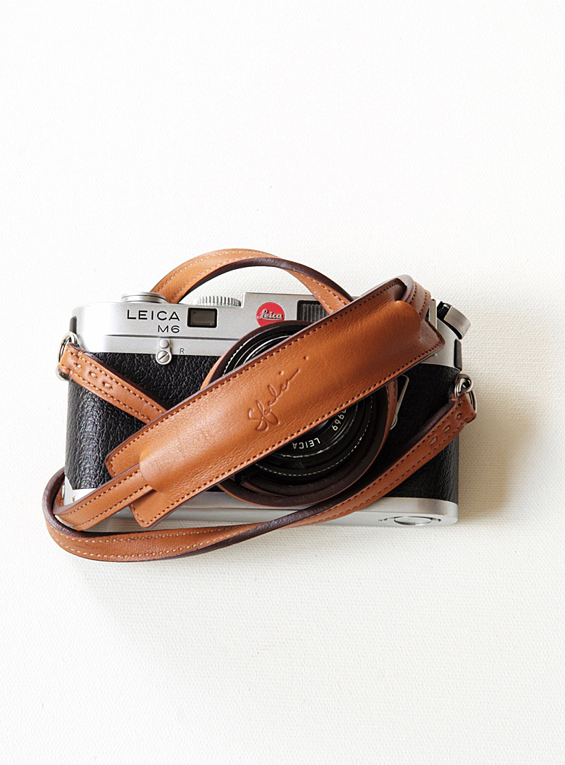 Sfalci Fawn Leather camera strap