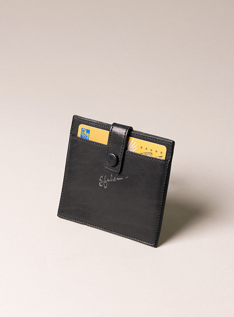 Sfalci Black Leather card holder