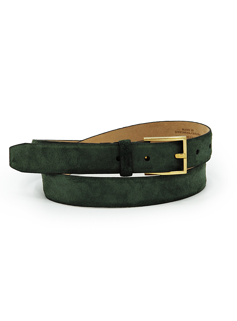Sfalci Mossy Green Bowie leather belt Limited series