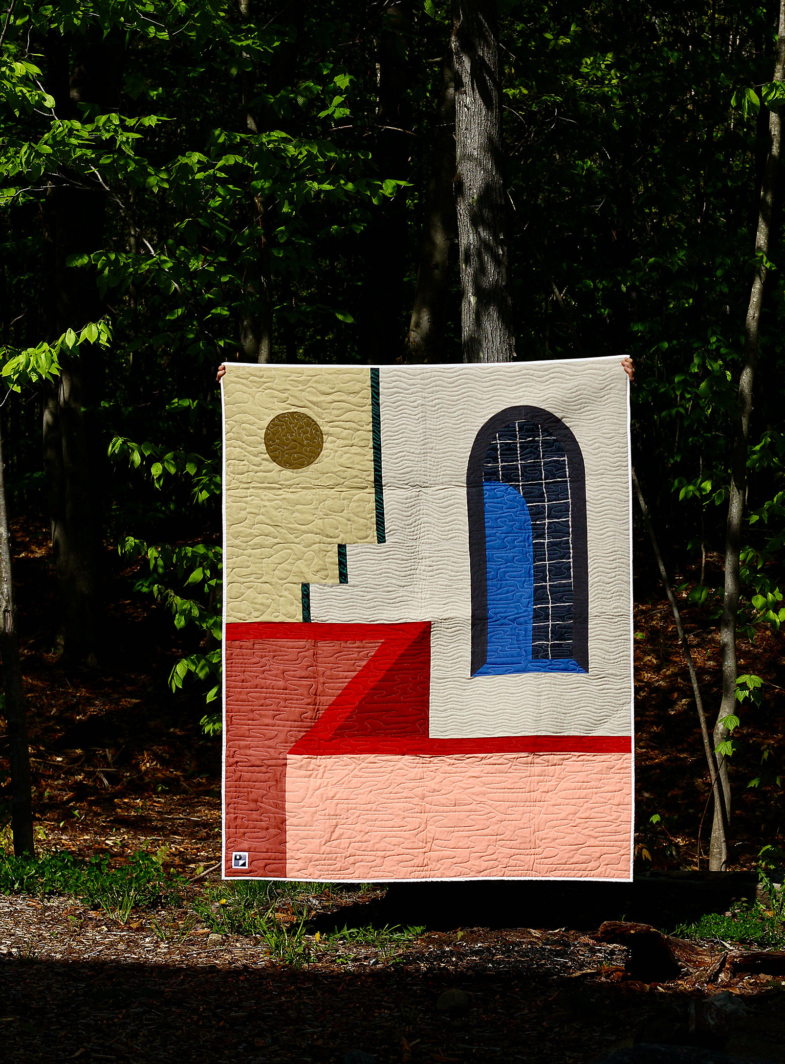 Le point visible - A matter of perspective quilt throw Series limited to 2 copies