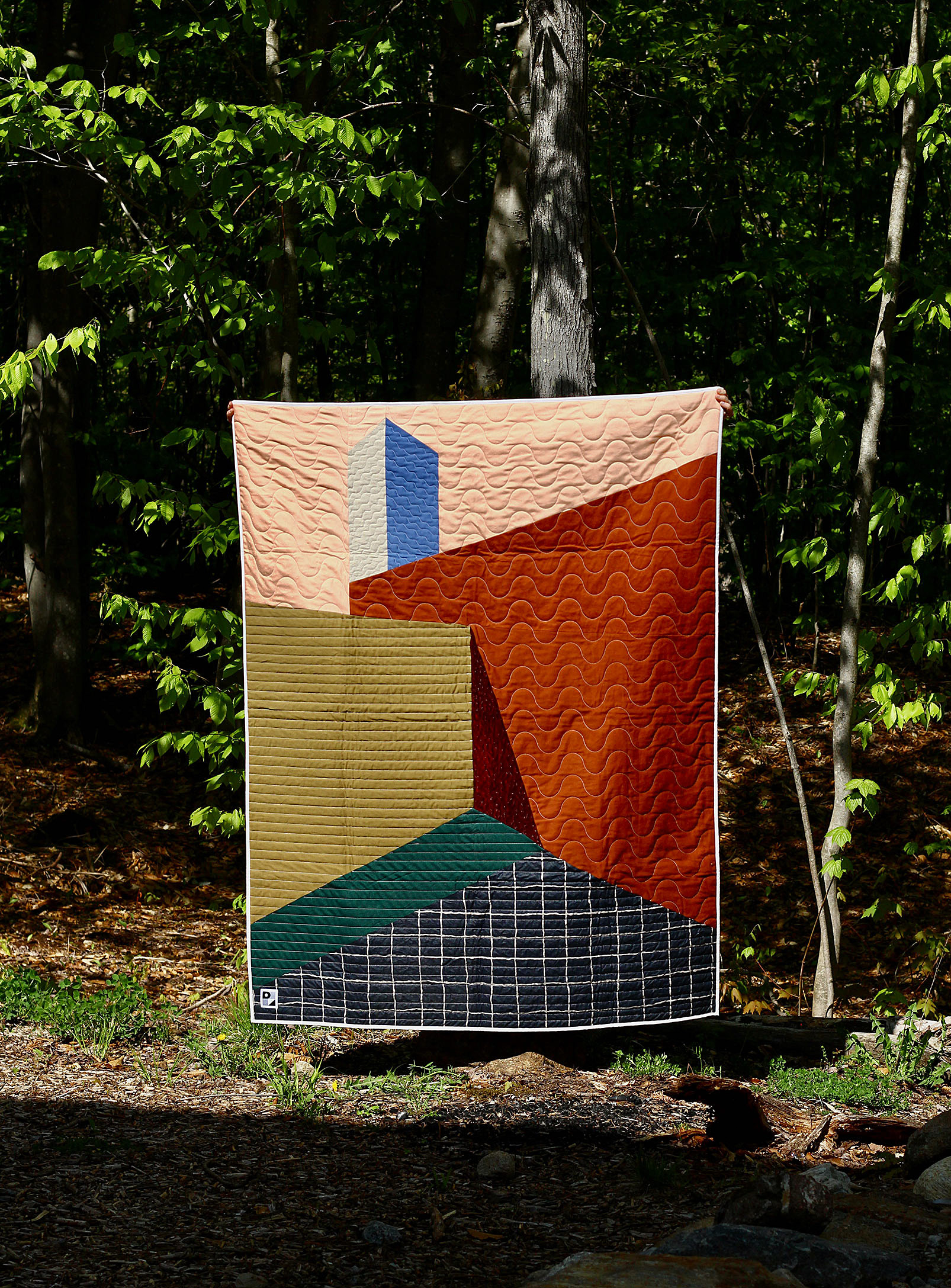 Le Point Visible Casa Barragan Quilt Throw Series Limited To 2 Copies In Copper