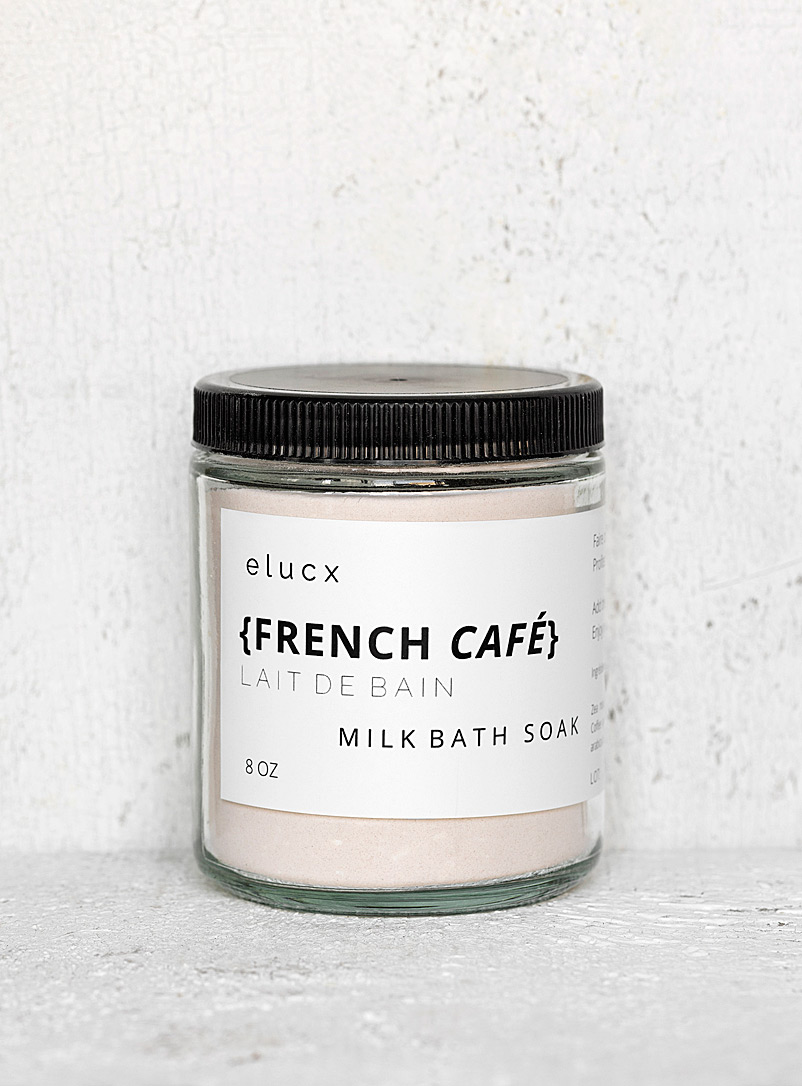 Elucx White French Café bath milk