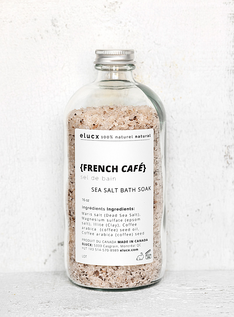 Elucx White French Café bath salt