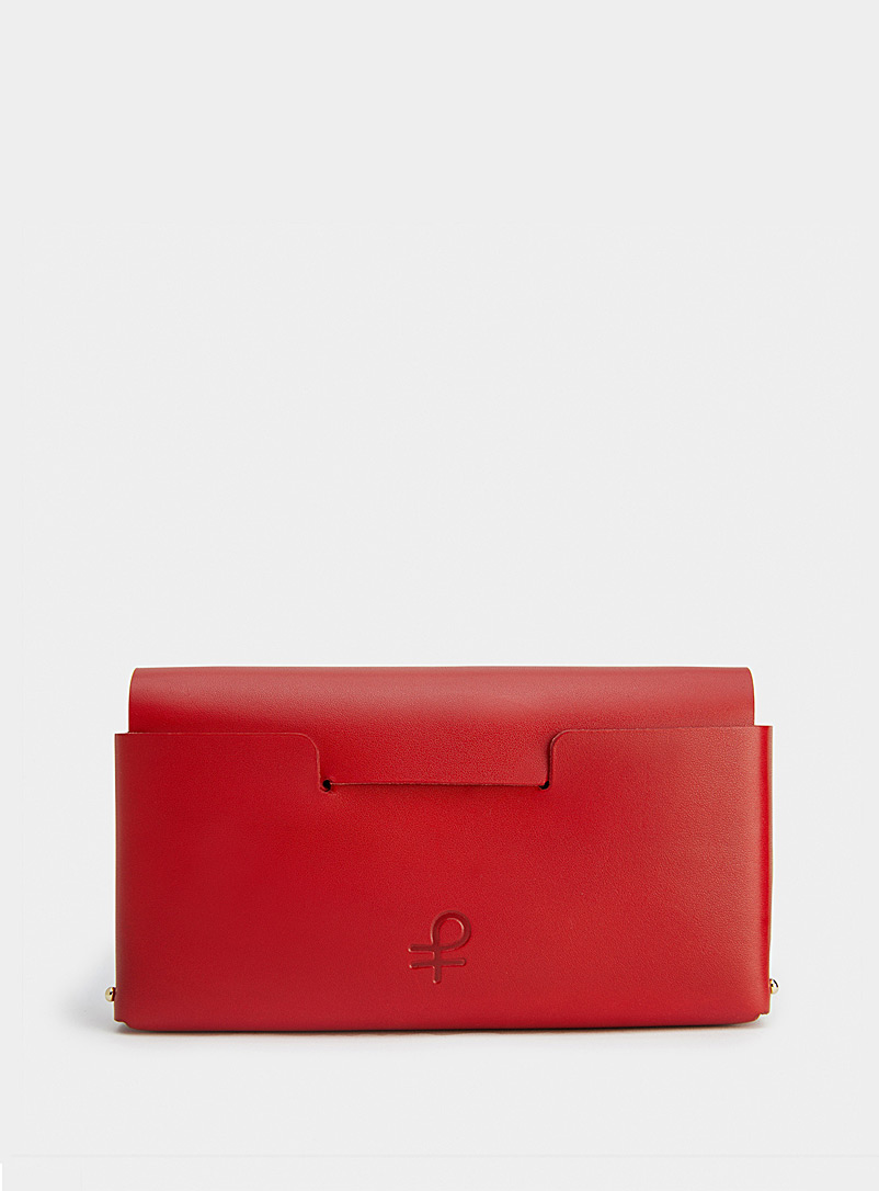 Partoem Red Lea leather handbag