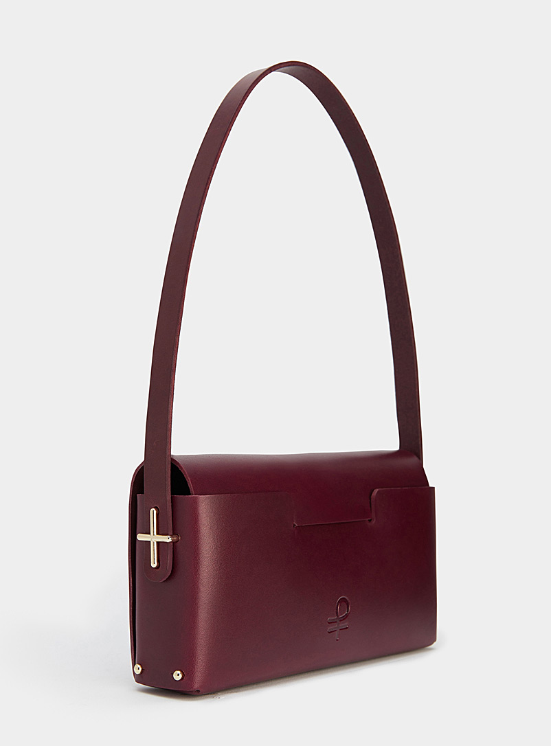 Partoem Ruby Red Capulet leather handbag