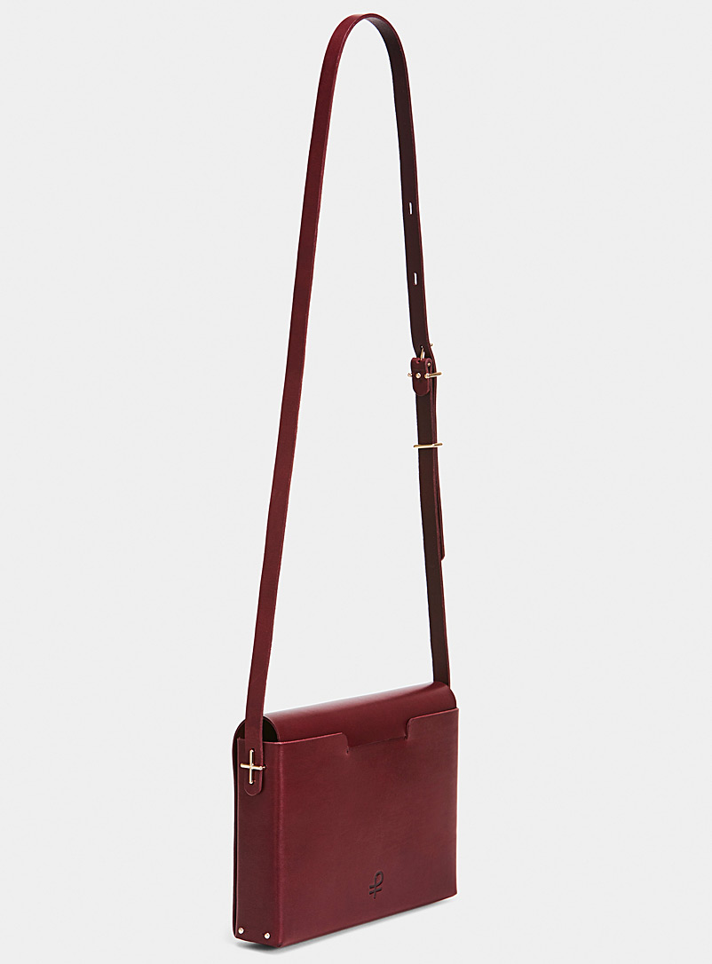 Partoem Ruby Red Tome 2 leather handbag