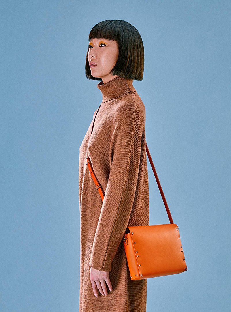 Partoem Orange Tome 2 leather handbag