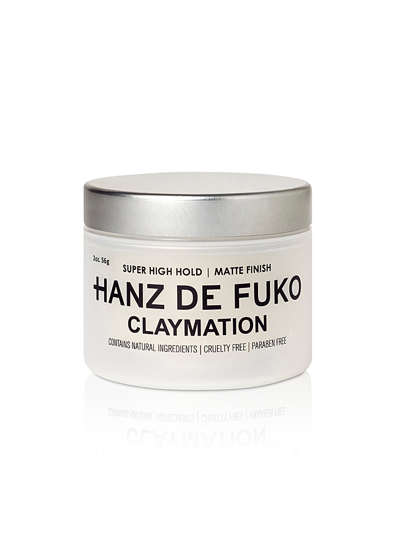 Hanz De Fuko Light Grey Claymation pomade for men
