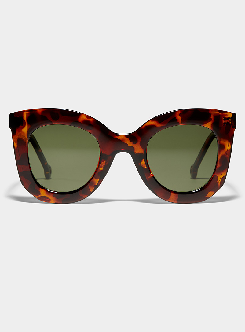 Parafina Light Brown Jungla sunglasses for women