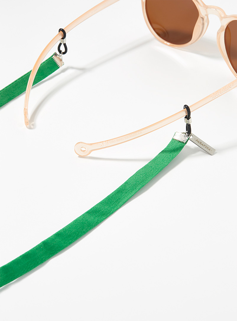 Parafina Bottle Green Monochrome sunglasses cord for women