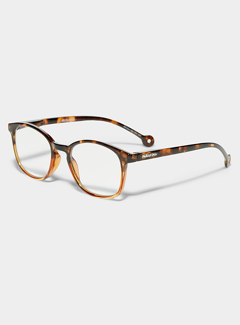 Parafina Black Sena rectangular reading glasses Blue Light Blocking for women