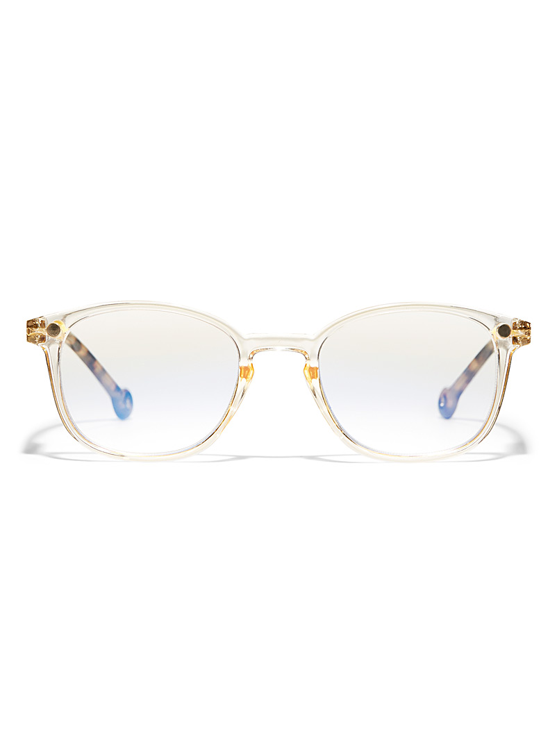 Parafina: Les lunettes de lecture rectangulaires Sena Anti-lumi&egrave;re bleue Noir pour femme