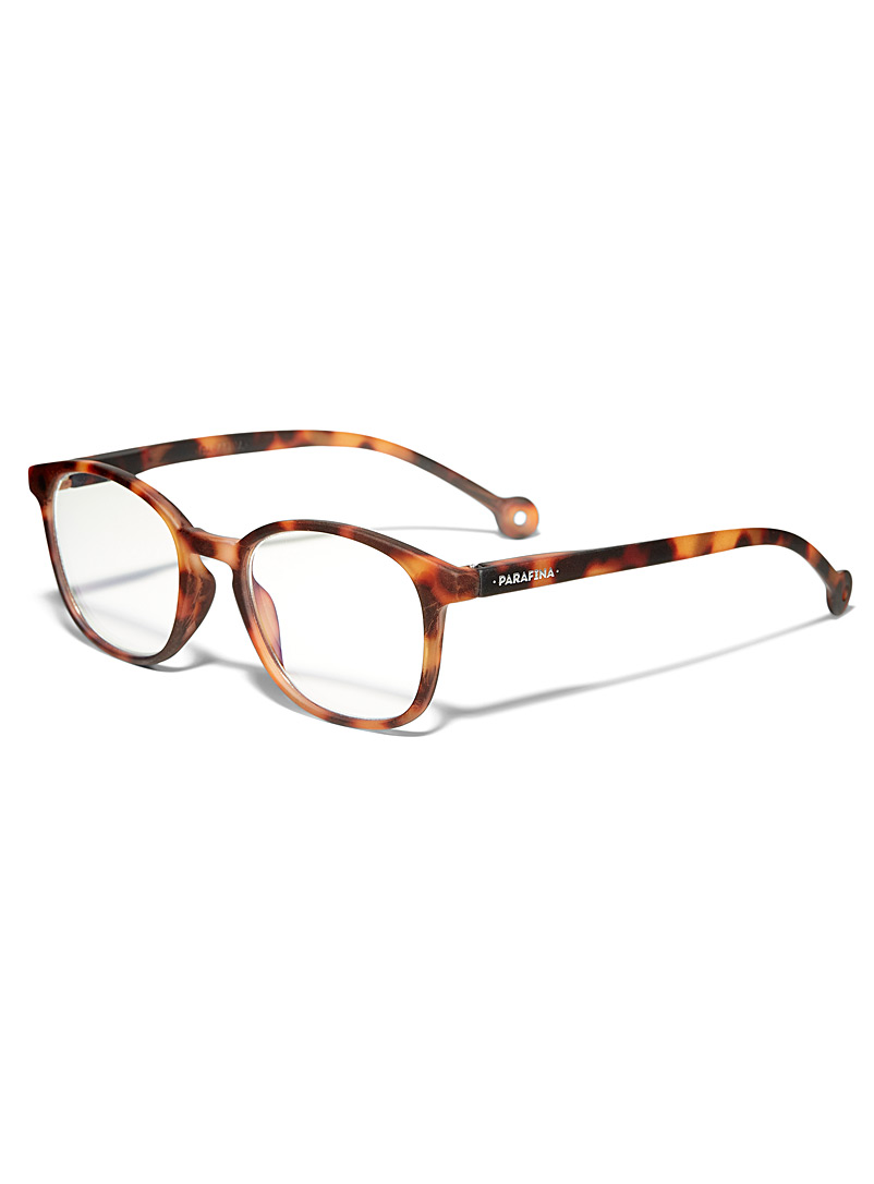 Parafina: Les lunettes de lecture rectangulaires Sena Brun pâle-taupe pour femme