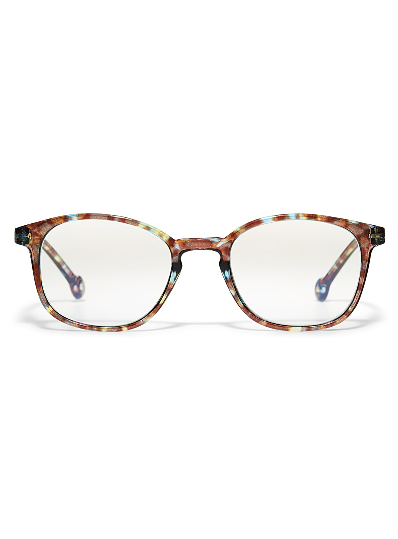 Parafina: Les lunettes de lecture rectangulaires Sena Anti-lumi&egrave;re bleue Noir pour femme
