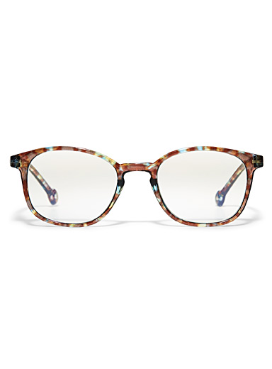Parafina Black Sena rectangular reading glasses Blue Light Blocking for women