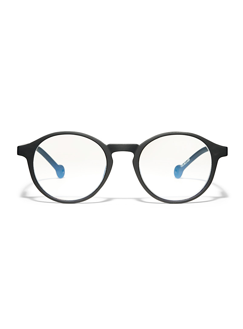 Parafina: Les lunettes de lecture rondes Volga Noir pour femme