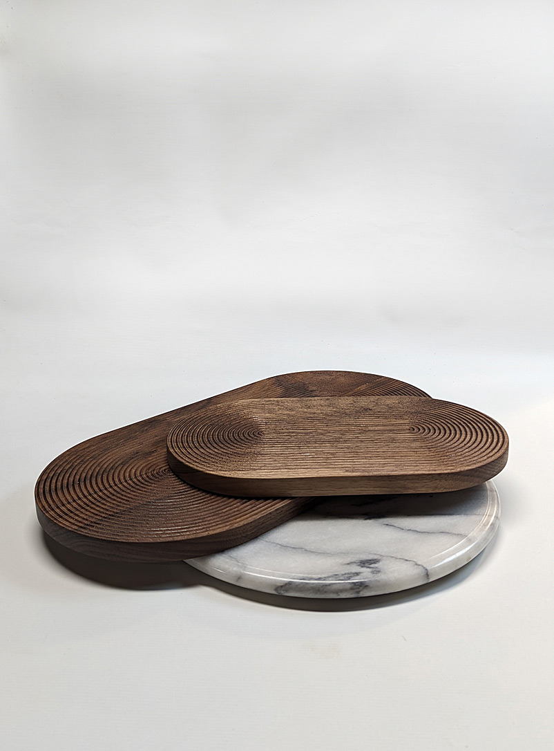 Rekindle Brown Oval oak tray 3 sizes available