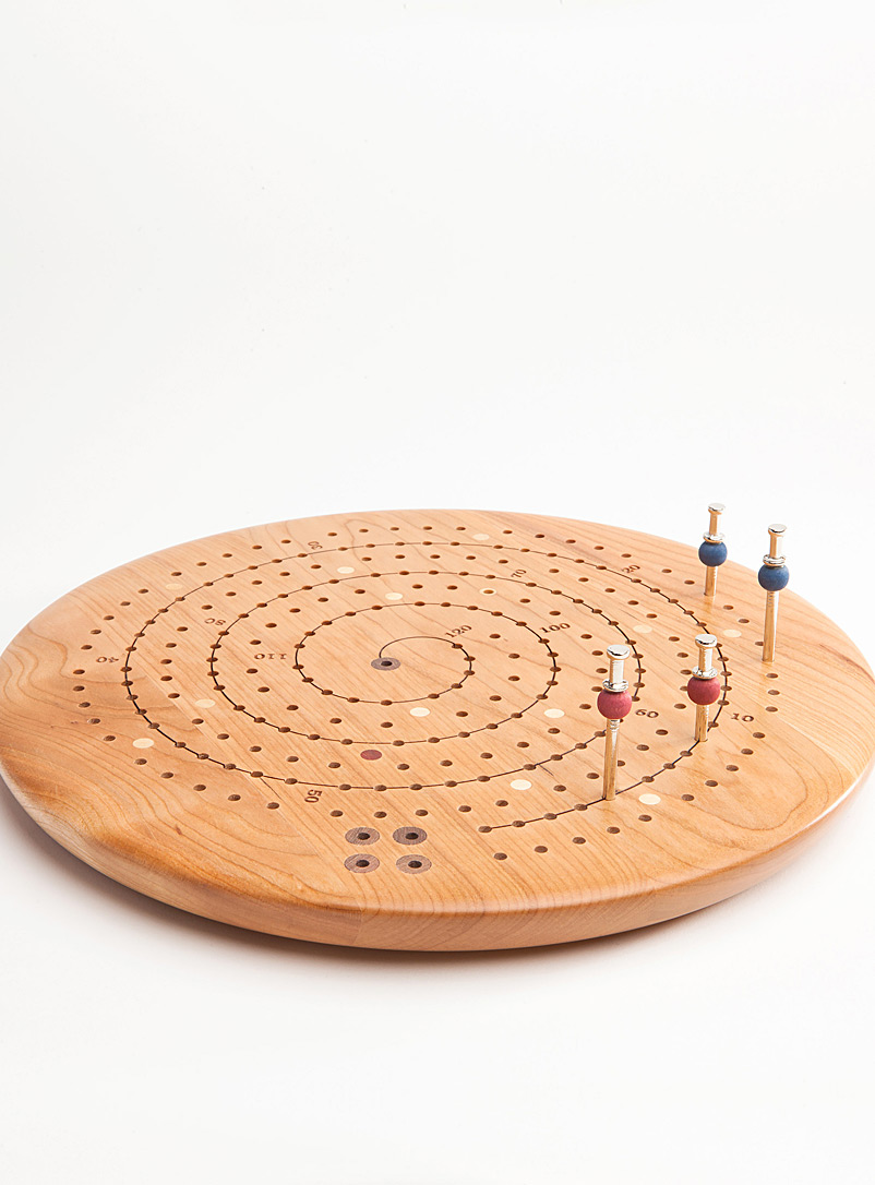 Niconico: Le jeu de Cribbage rond en bois Assorti