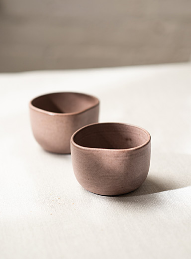 Meander stoneware pinch bowls Set of 3, Roxane Charest céramique, Dinnerware & Table Art, Fabrique 1840