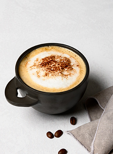 Meander stoneware cappuccino cup