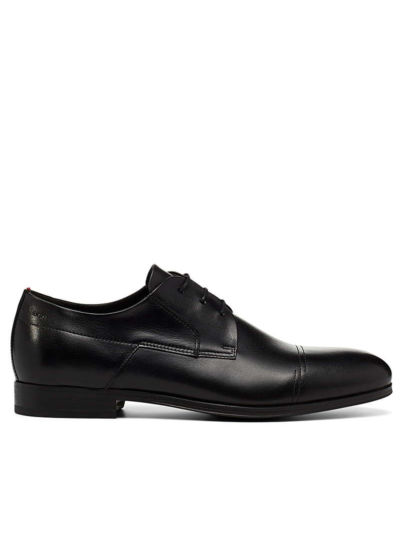HUGO Black Boheme leather derby shoes Men for men