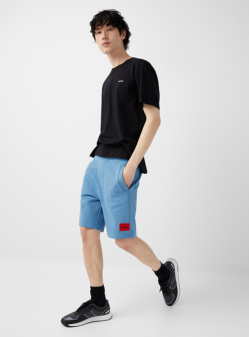 HUGO Blue Diz terry-lined shorts for men