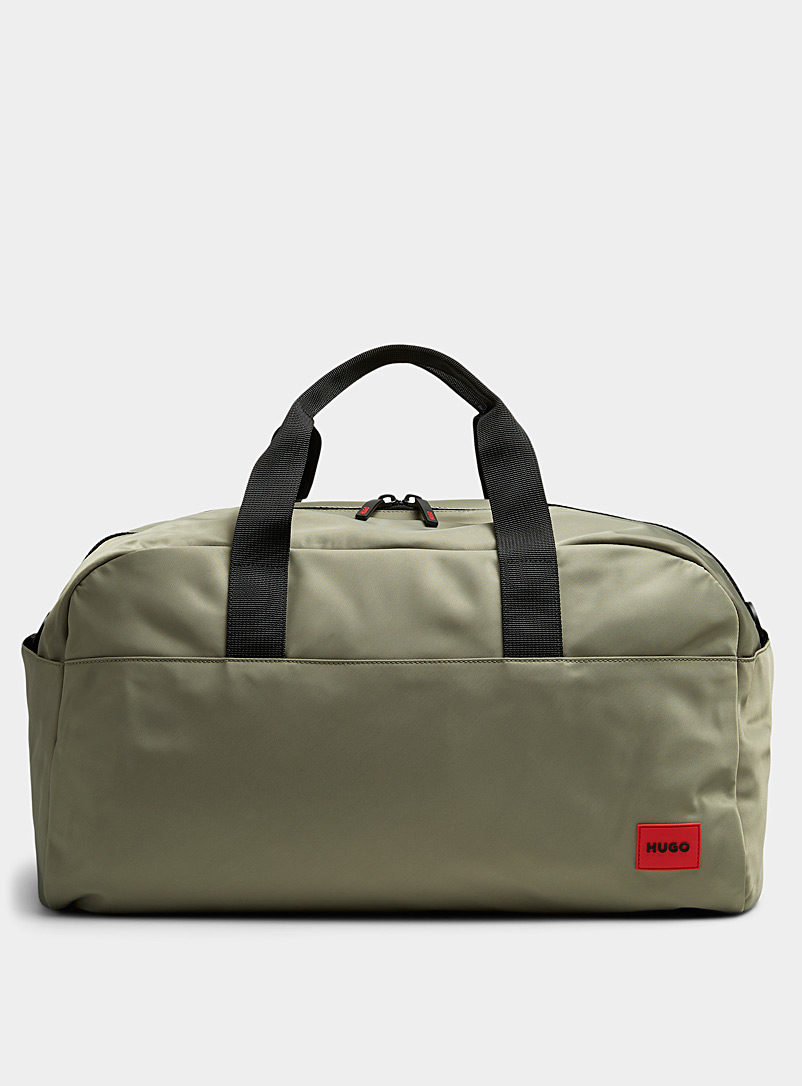 HUGO: Le sac de sport Ethon Vert foncé-mousse-olive pour homme