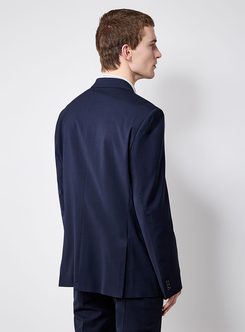 HUGO Indigo/Dark Blue Arti stretch blazer <b>Extra slim fit</b> for men