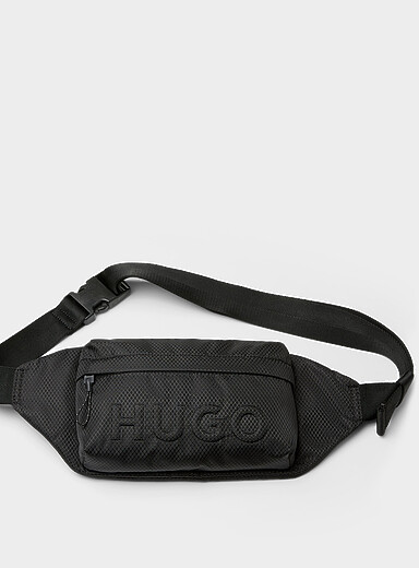 Embossed logo belt bag