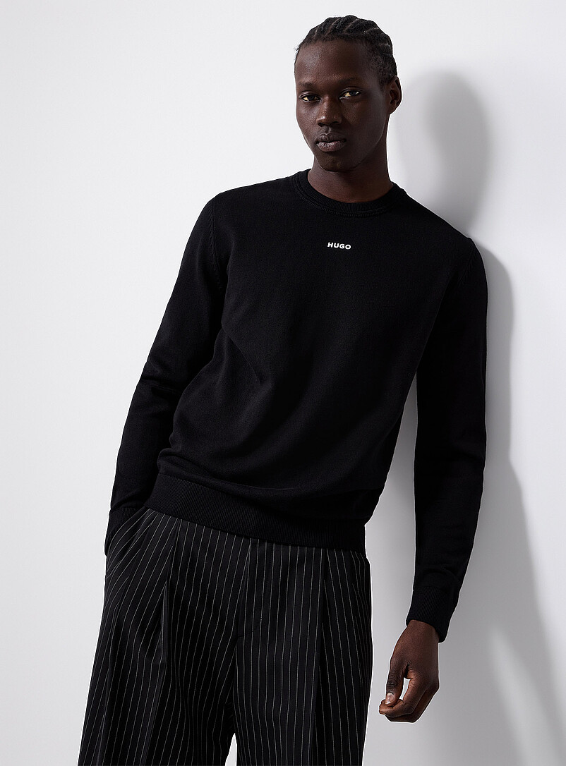 HUGO: Le chandail San Cassius Noir pour homme