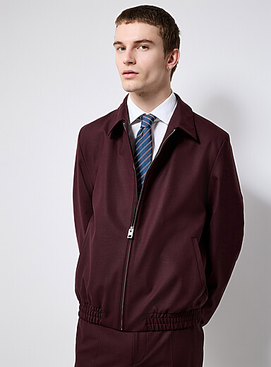 Burgundy Superflex jacket <b>Slim fit</b>