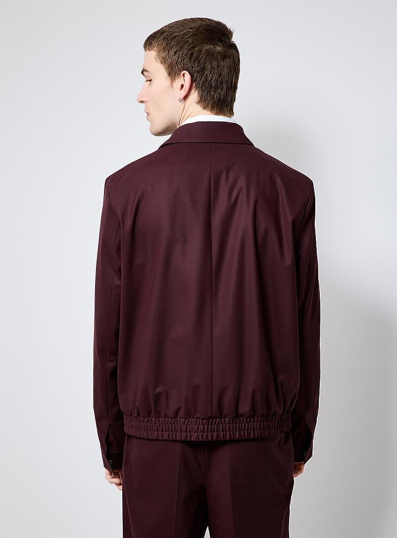 HUGO Burgundy Burgundy Superflex jacket <b>Slim fit</b> for men