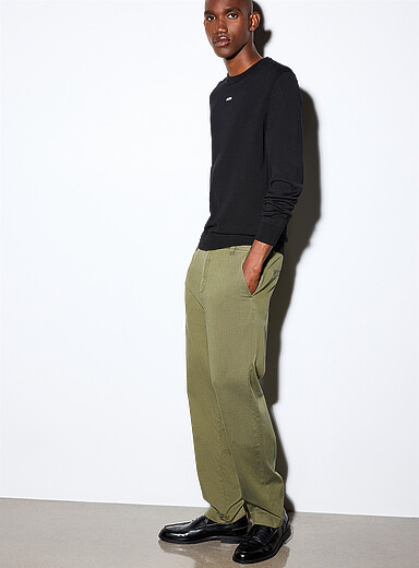 Le chino faux uni Genar <b>Coupe droite</b>