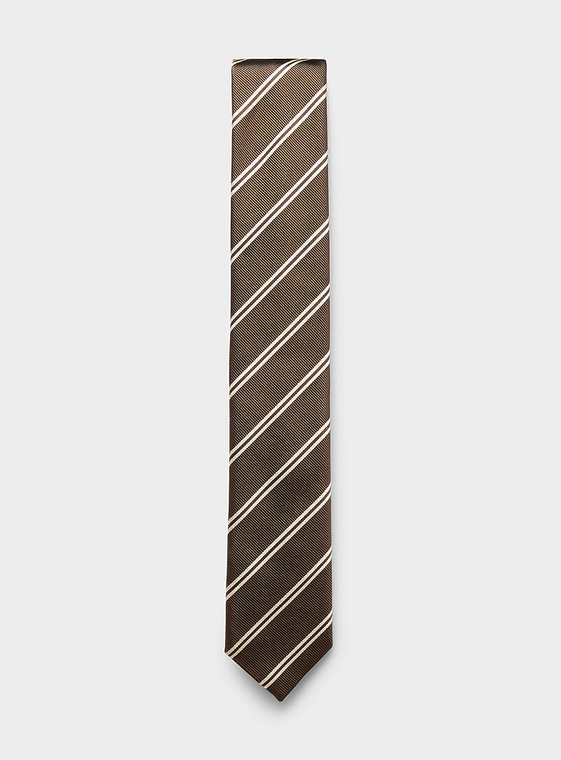 Double stripe tie | HUGO | Shop Skinny Ties | Simons