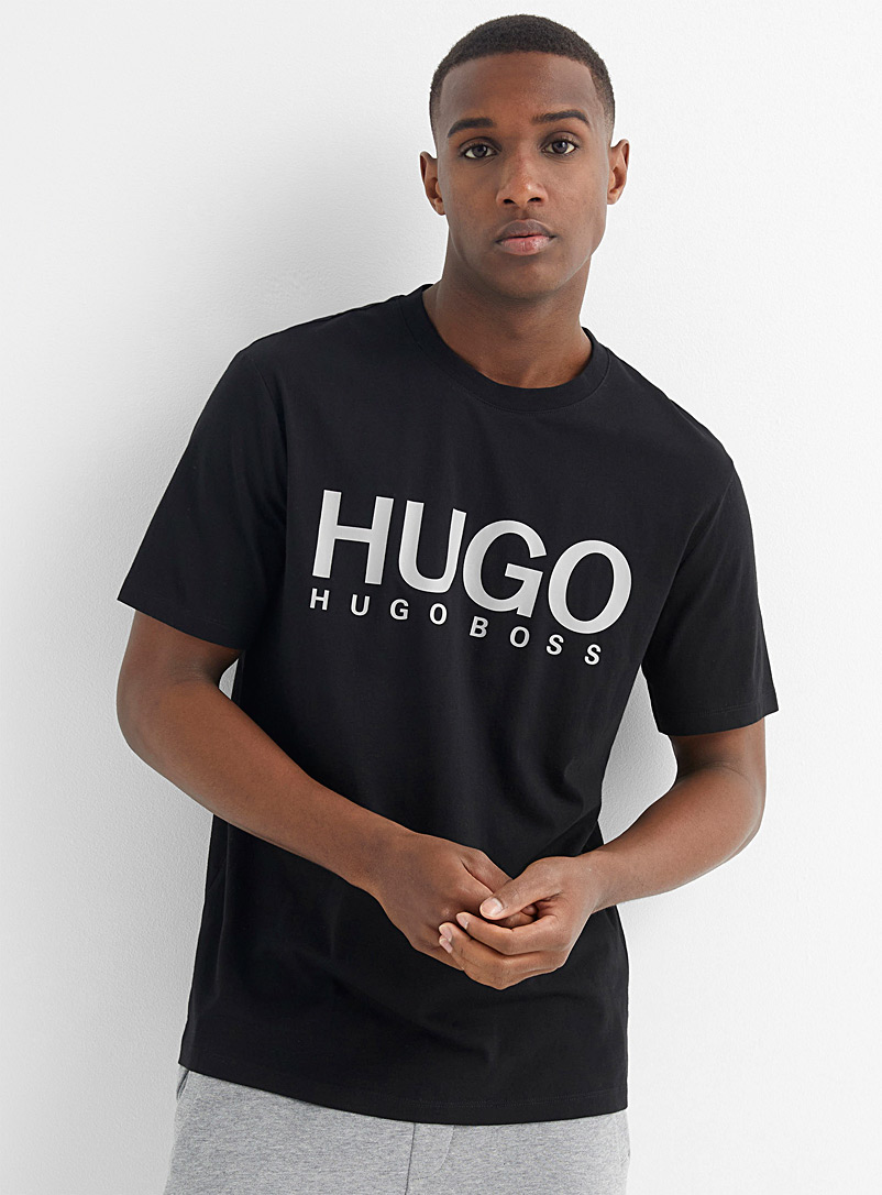 Large emblem T-shirt | HUGO | Shop Men's Logo Tees & Graphic T-Shirts ...