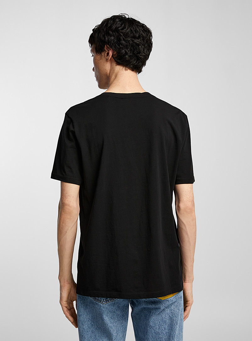 HUGO: Le t-shirt Dero Noir pour homme