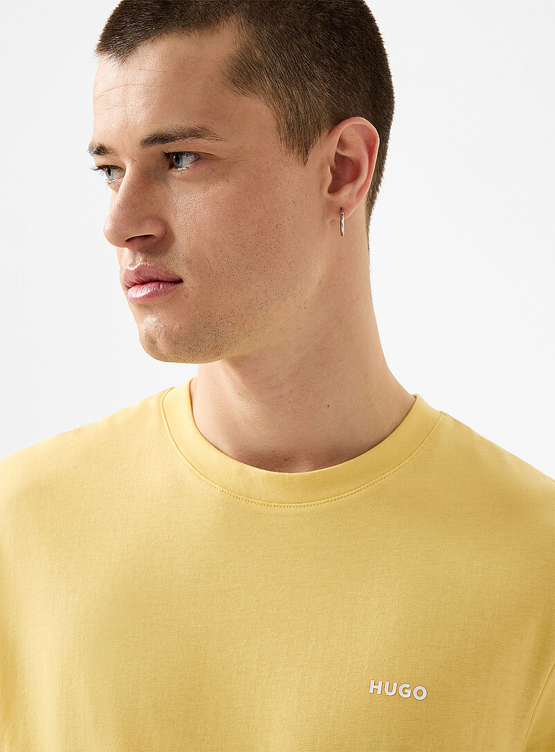 HUGO: Le t-shirt Dero Noir pour homme