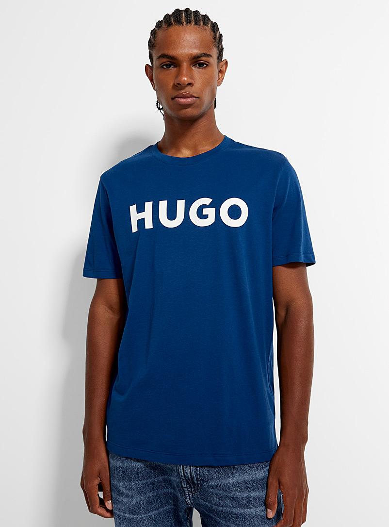 HUGO Marine Blue Dulvia T-shirt for men
