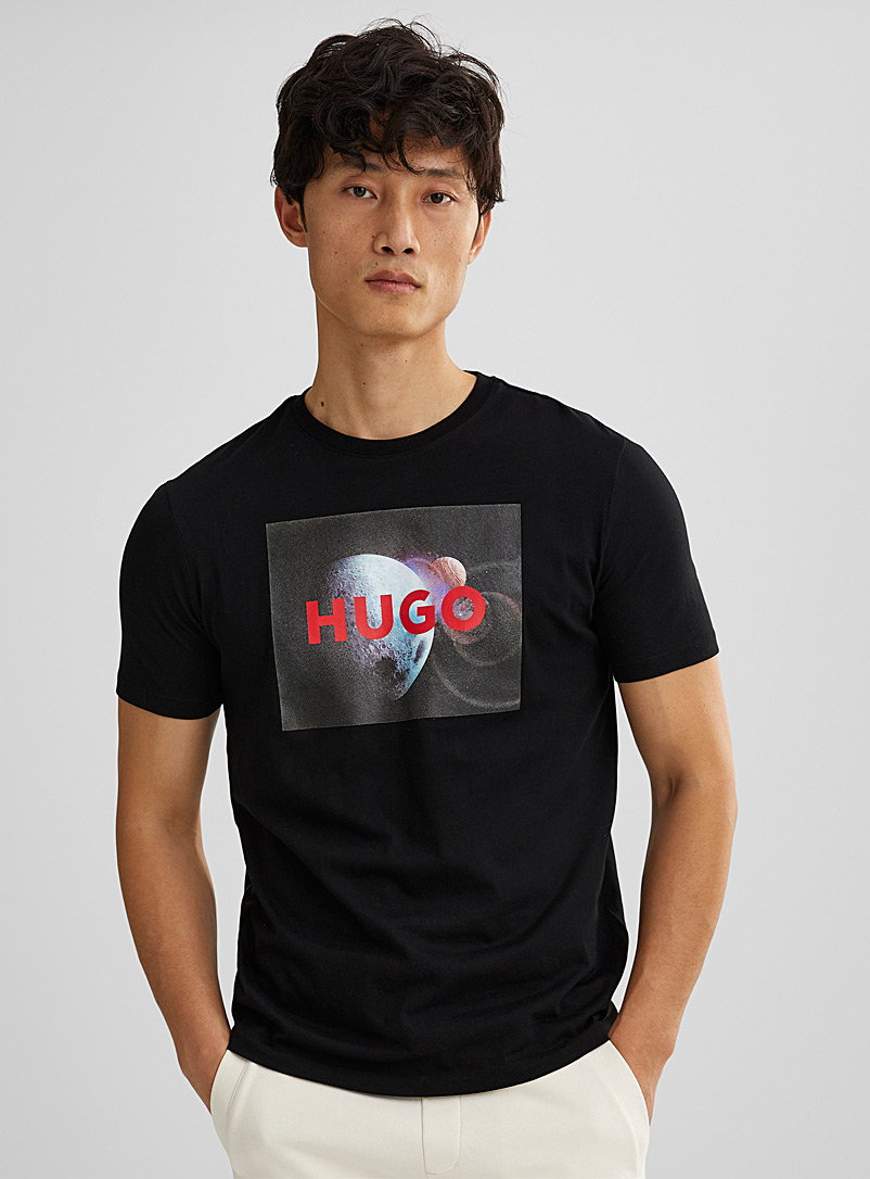 HUGO Black Dupiter T-shirt for men
