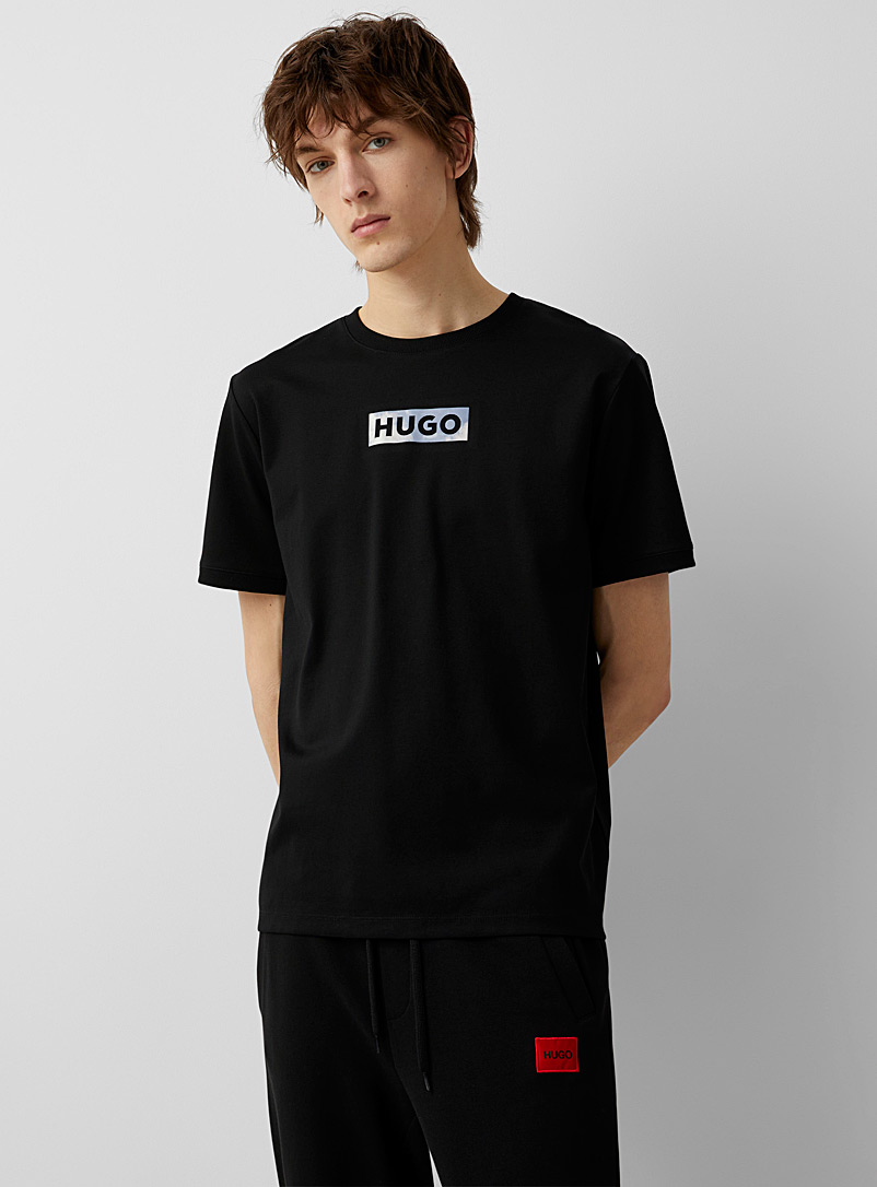 HUGO Black Street artist T-shirt for men