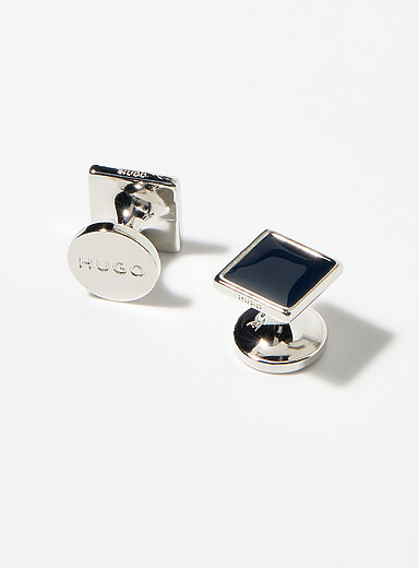 Square black cufflinks