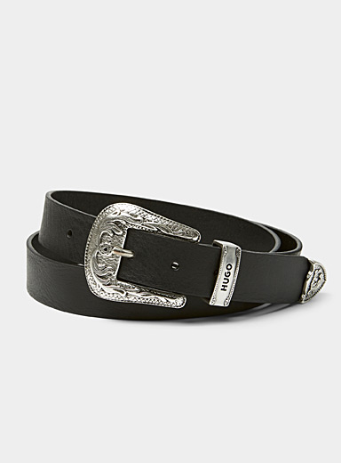 Embellished crystal Western belt | Le 31 | Dressy Belts for Men