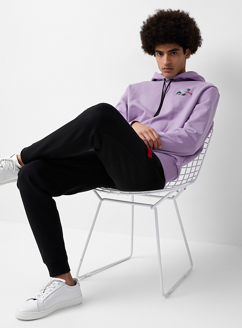 HUGO Lilacs Street Artist hooded sweatshirt for men