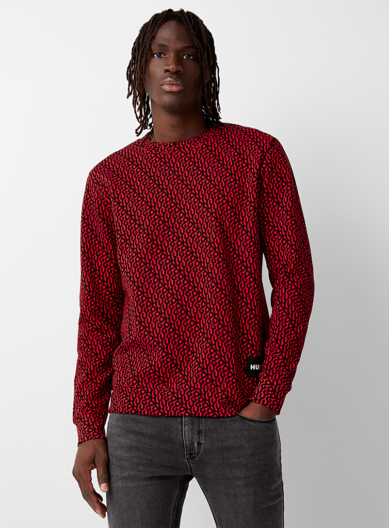 HUGO: Le sweat Donnery Rouge pour homme