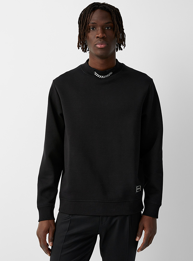 HUGO Black Derentil sweatshirt for men