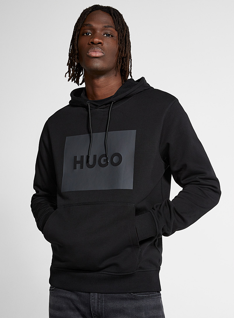 HUGO Black Durastschi hoodie for men