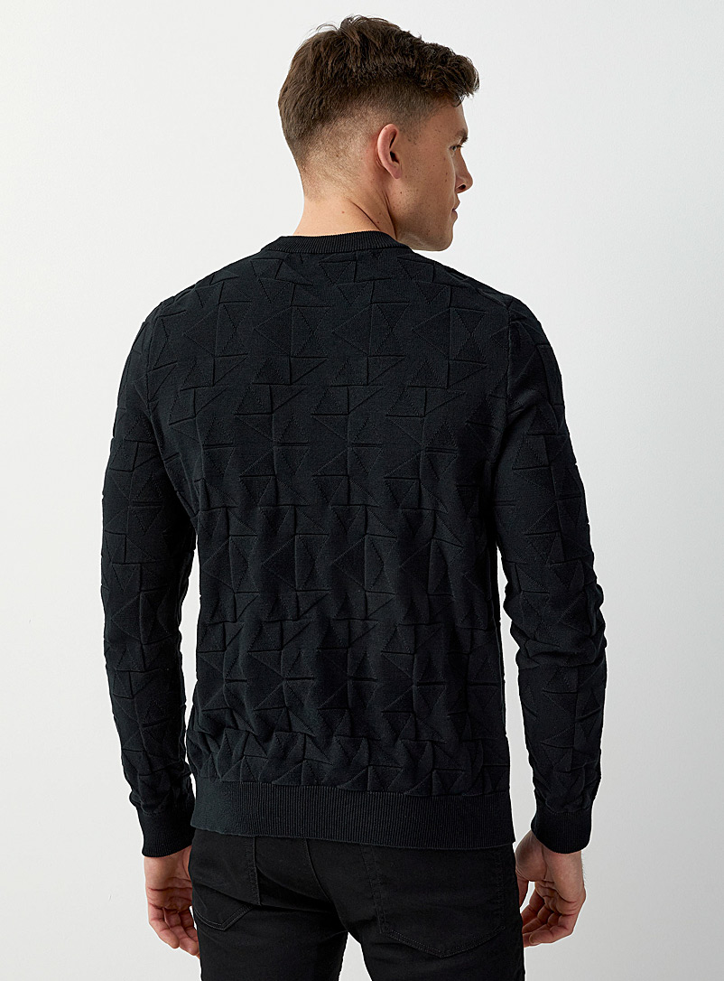HUGO Black Stucton sweater for men