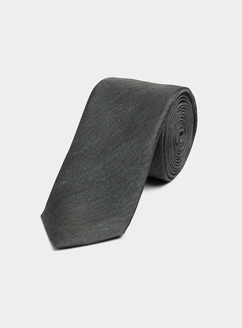 HUGO Black Fly tie for men