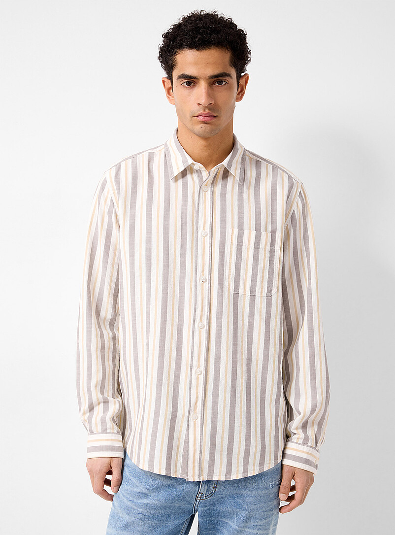 Erillo Vertical-Stripe Shirt
